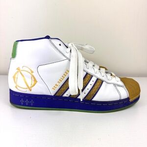 Adidas PRO MODEL NEW ORLEANS NBA ALL STAR Superstar Hi Top Sneakers Size 8.5